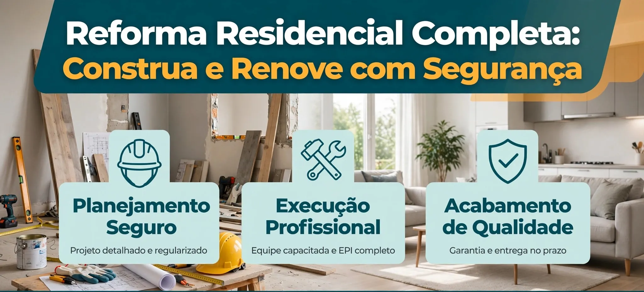 Pequenas Reformas: Resolva Já o seu Problema | Obra Cabo Frio