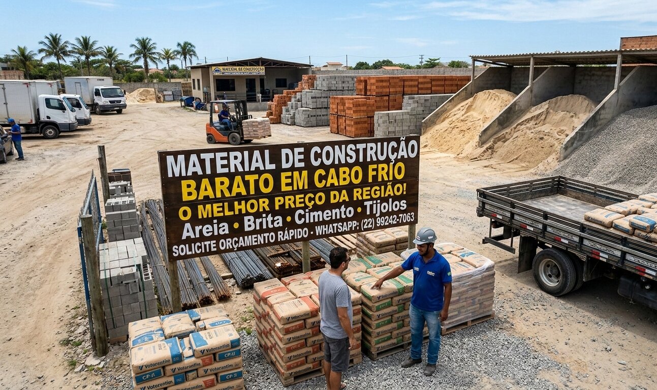 Material de Construção Barato em Cabo Frio
