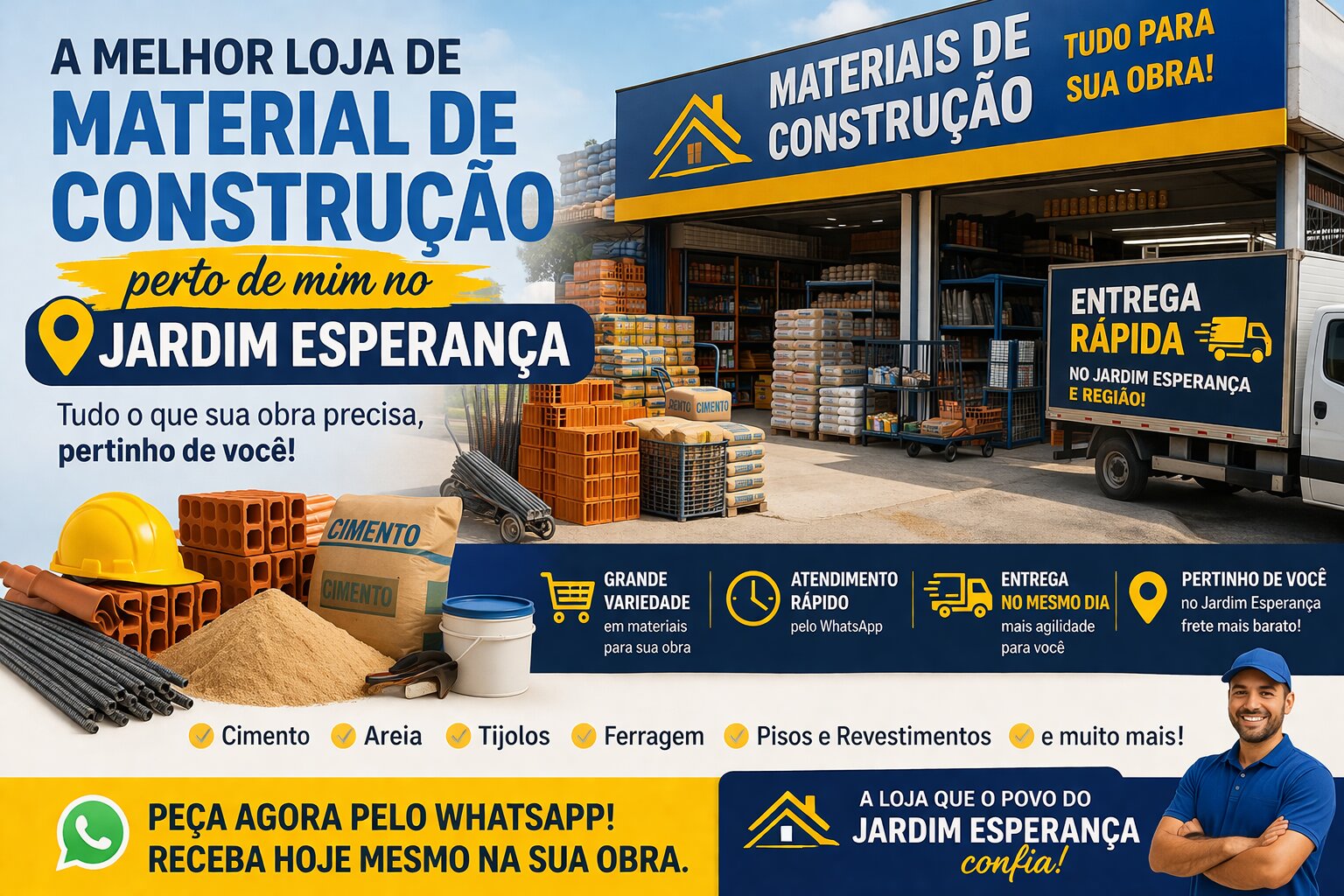 Melhor Loja de Material de Construção no Jardim Esperança